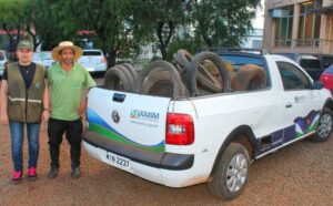 Read more about the article Xaxim: Vigilância Sanitária faz recolhimento de pneus velhos