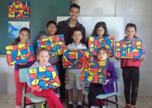 Read more about the article Curso de pintura envolve crianças e adolescentes de Ponte Serrada