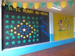 Read more about the article Ponte Serrada: Escola Antonio Paglia vive o clima da Copa do Mundo na torcida pelo hexa
