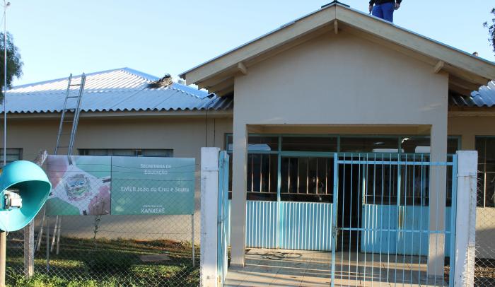 Read more about the article Xanxerê: Escola no bairro Monte Castelo recebe melhorias