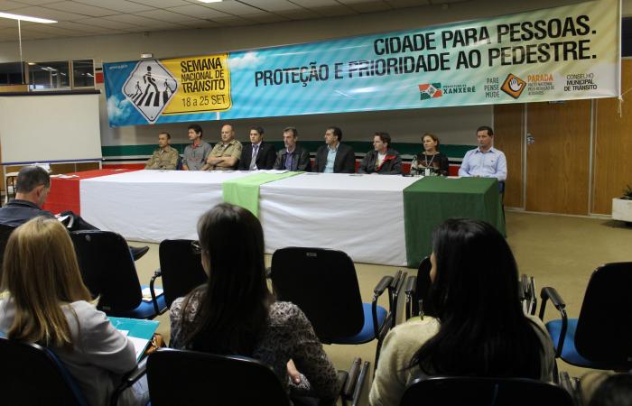 Read more about the article Xanxerê lançou Campanha Municipal de Trânsito