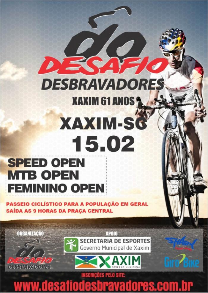 Read more about the article Xaxim realizará desafio de Ciclismo