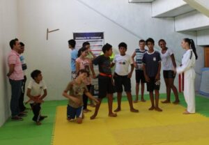 Read more about the article Xaxim oferece aulas de Taekwondo para crianças e adolescentes do CEACA
