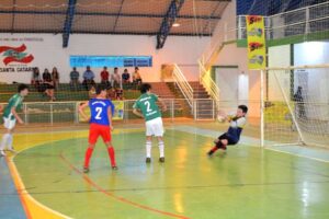 Read more about the article Etapa do Sul Brasileiro de Futsal reúne 400 atletas em Ouro Verde