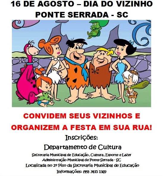 You are currently viewing Última semana de inscrições para festa do Dia do Vizinho em Ponte Serrada