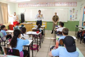Read more about the article Departamento de Trânsito realiza orientações educativas nas escolas de Xaxim