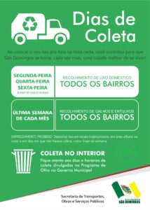 Read more about the article Governo Municipal de São Domingos lança campanha sobre o lixo