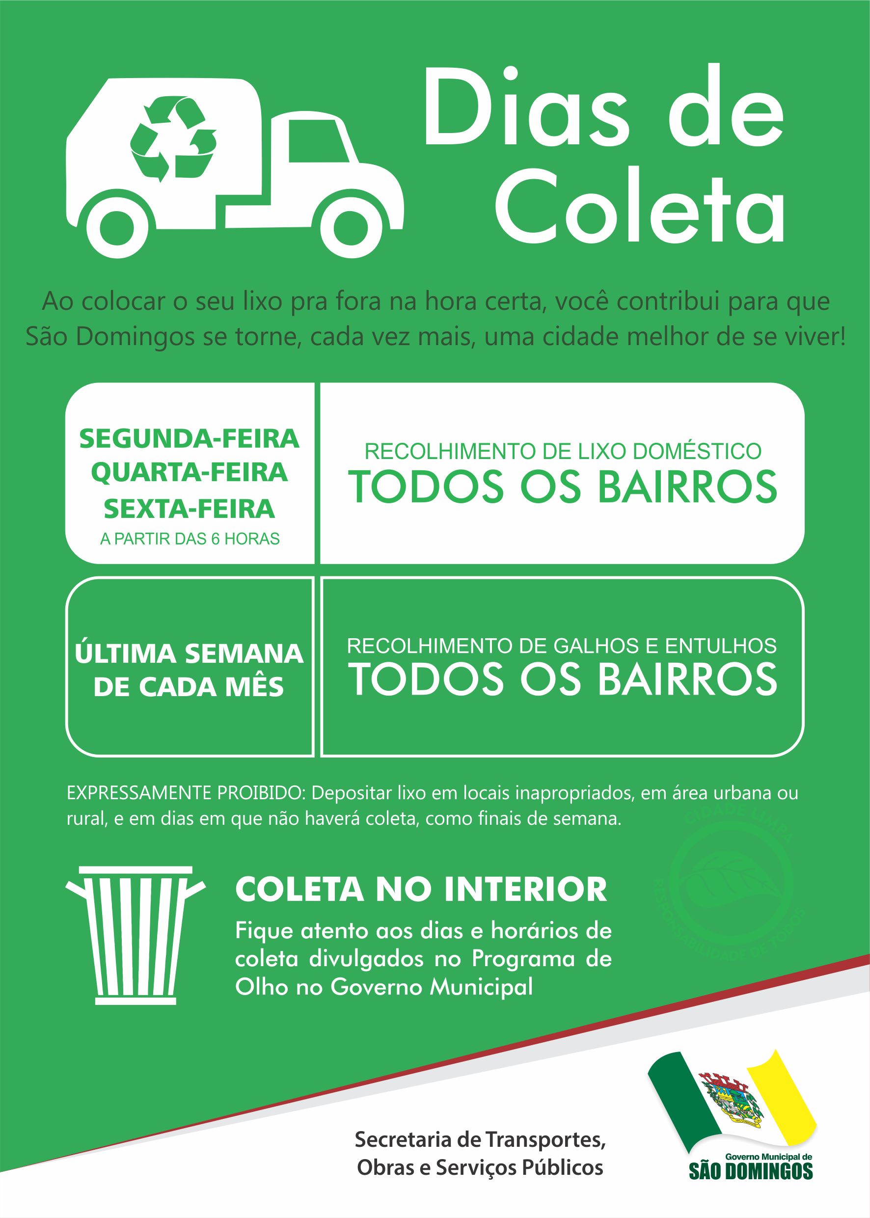 You are currently viewing Governo Municipal de São Domingos lança campanha sobre o lixo