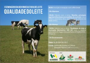 Read more about the article Secretaria de Agricultura promove 1º Seminário da Bovinocultura de Leite