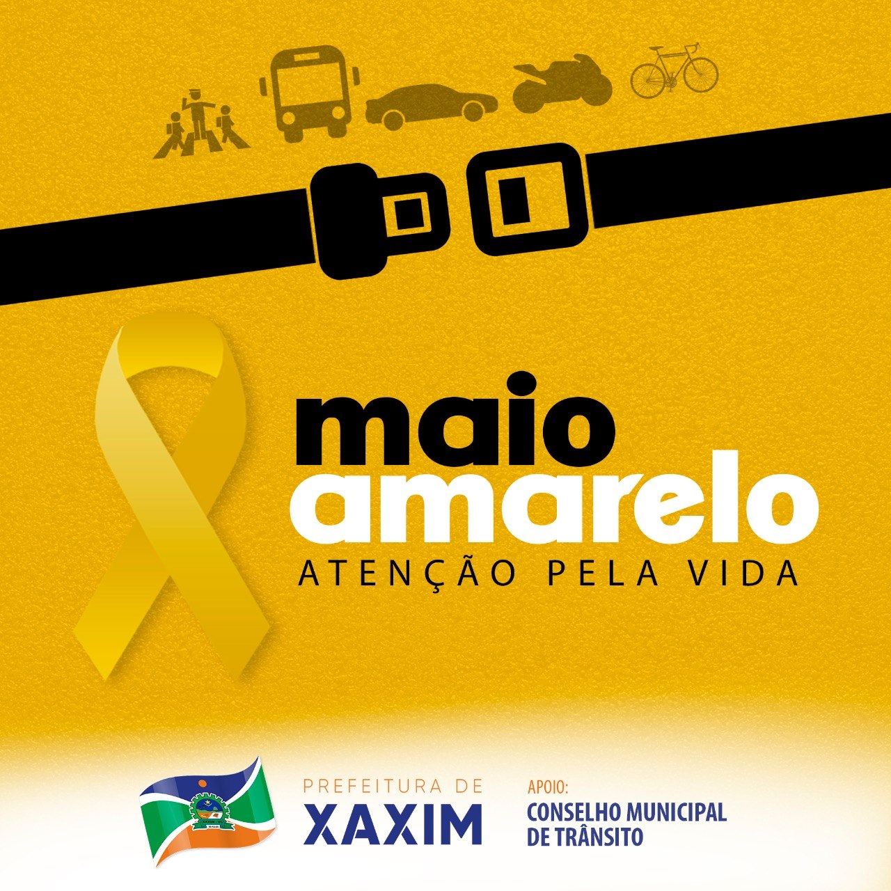You are currently viewing Administração Municipal apoia Campanha Nacional “Maio Amarelo” de prevenção aos acidentes no trânsito