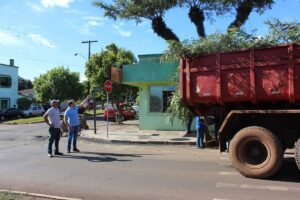 Read more about the article Prefeitura de Xaxim realiza serviço de podas de árvores no perímetro central