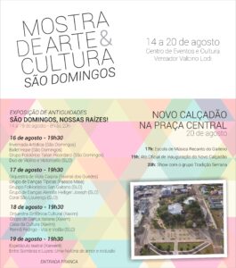 Read more about the article Governo Municipal promove Mostra de Arte e Cultura de São Domingos