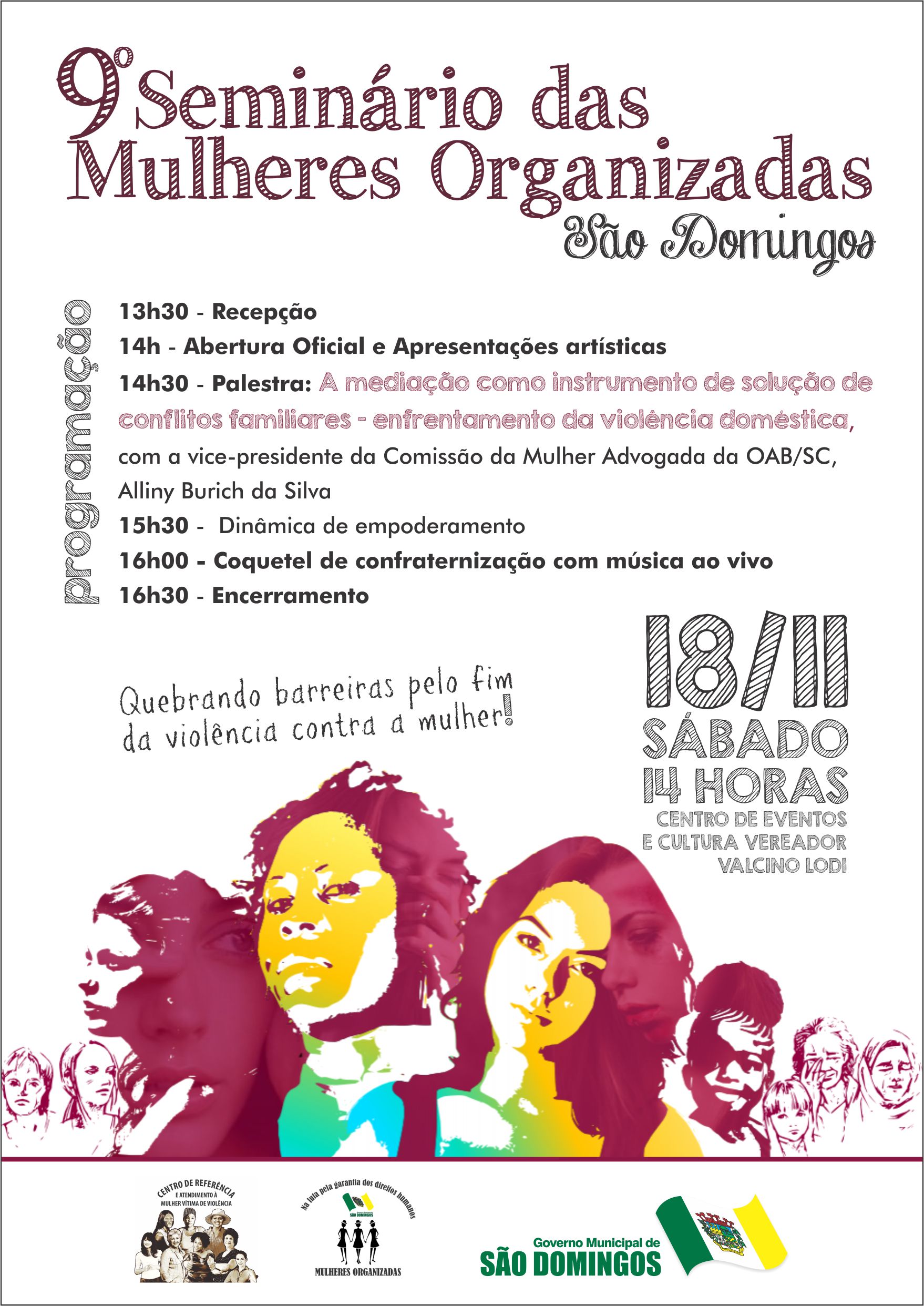 You are currently viewing 9º Seminário das Mulheres Organizadas aborda temática da violência doméstica