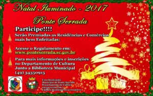 Read more about the article Prefeitura de Ponte Serrada lança 1ª Edição do concurso Natal Iluminado