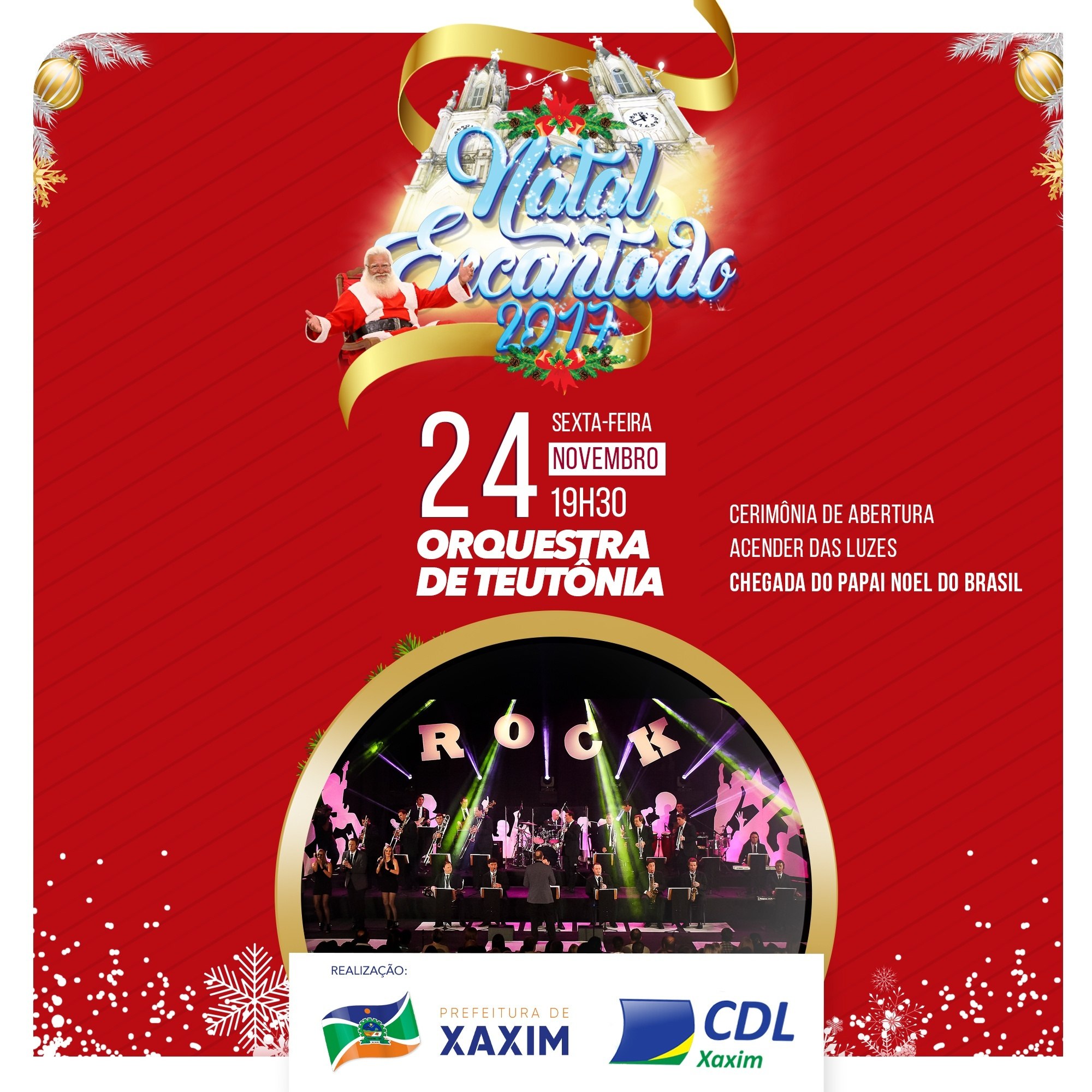 You are currently viewing Abertura do Natal Encantado de Xaxim será nesta sexta-feira na Praça Frei Bruno