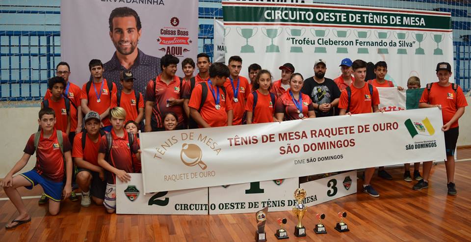 You are currently viewing Tênis de Mesa de São Domingos conquista 3ª colocação geral no LOTEM 2017