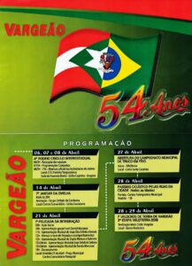 Read more about the article Lançada programação de comemoração aos 54 anos do município de Vargeão