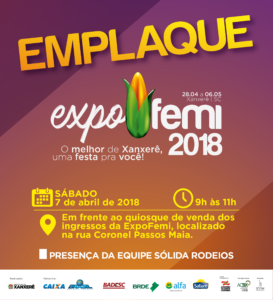 Read more about the article Emplaque ExpoFemi 2018 acontece neste sábado em Xanxerê