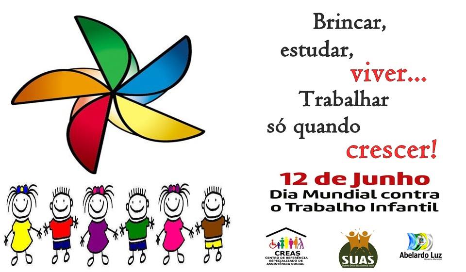 You are currently viewing QUINTAL DO BRINCAR marcará programação alusiva ao Dia Mundial de Combate ao Trabalho Infantil em Abelardo Luz