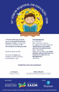 Read more about the article Governo de Xaxim organiza 16º Fórum Regional em Educação