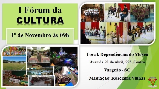 Read more about the article Fórum de Cultura será realizado nesta quinta em Vargeão