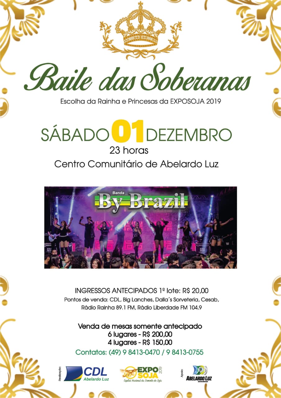 Read more about the article Começa a venda de ingressos do Baile para escolha das Soberanas da EXPOJA 2019