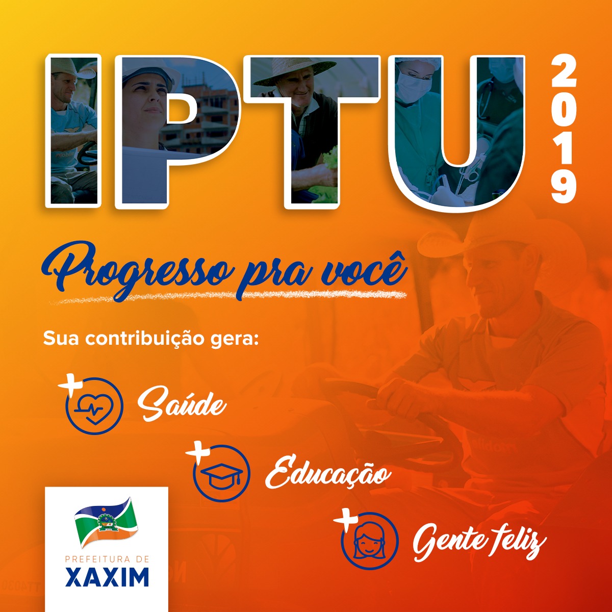 Read more about the article Vencimento da segunda parcela do IPTU 2019 será nesta sexta-feira em Xaxim