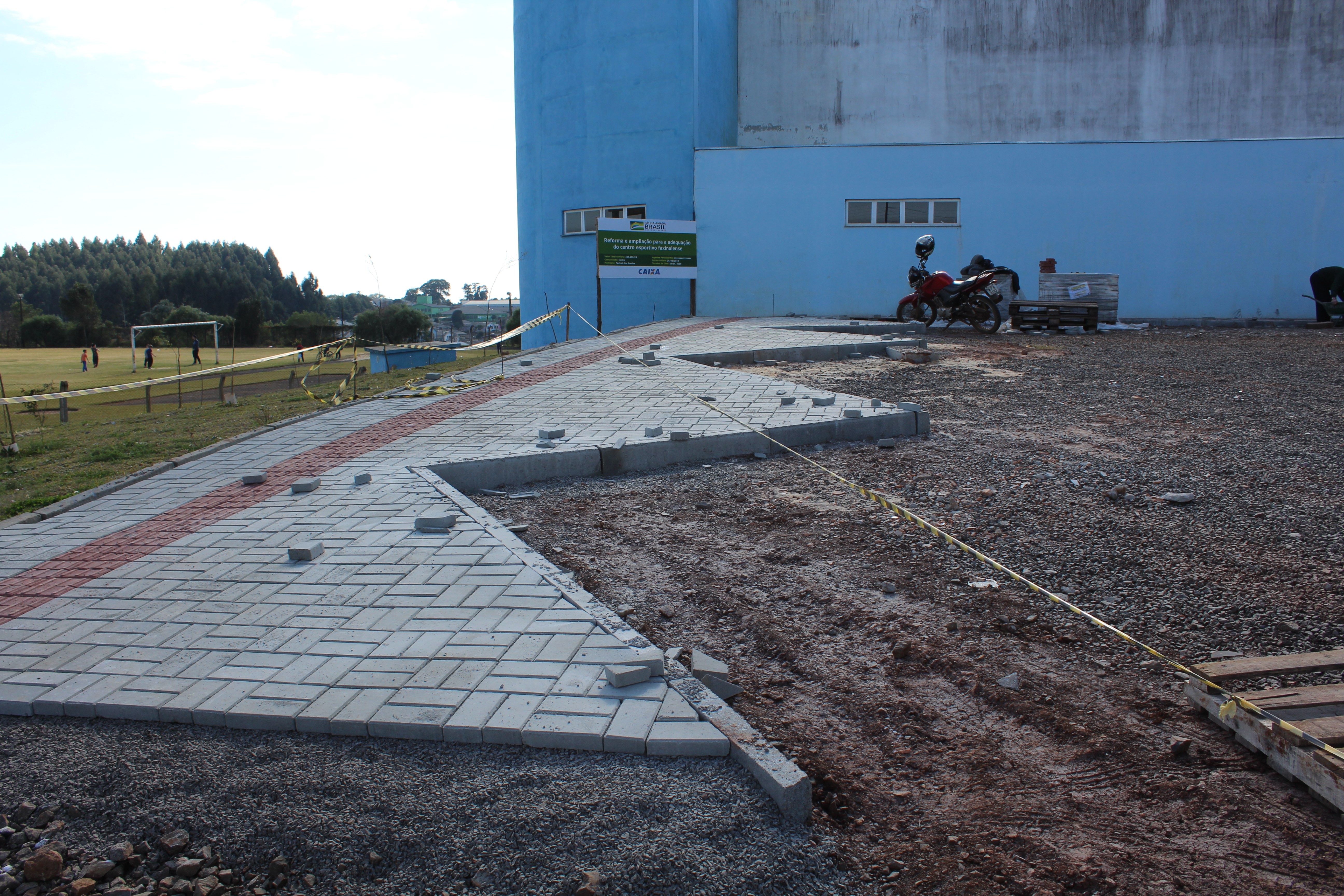 Read more about the article Obra do novo Centro Esportivo Faxinalense está 80% concluída