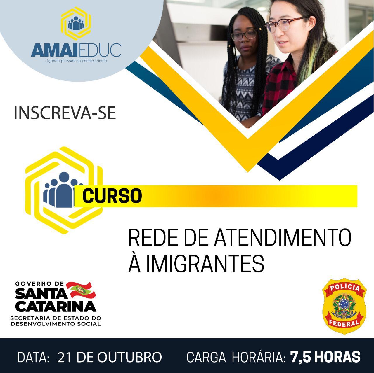 Read more about the article AMAI realiza curso para profissionais da rede de atendimento ao imigrante