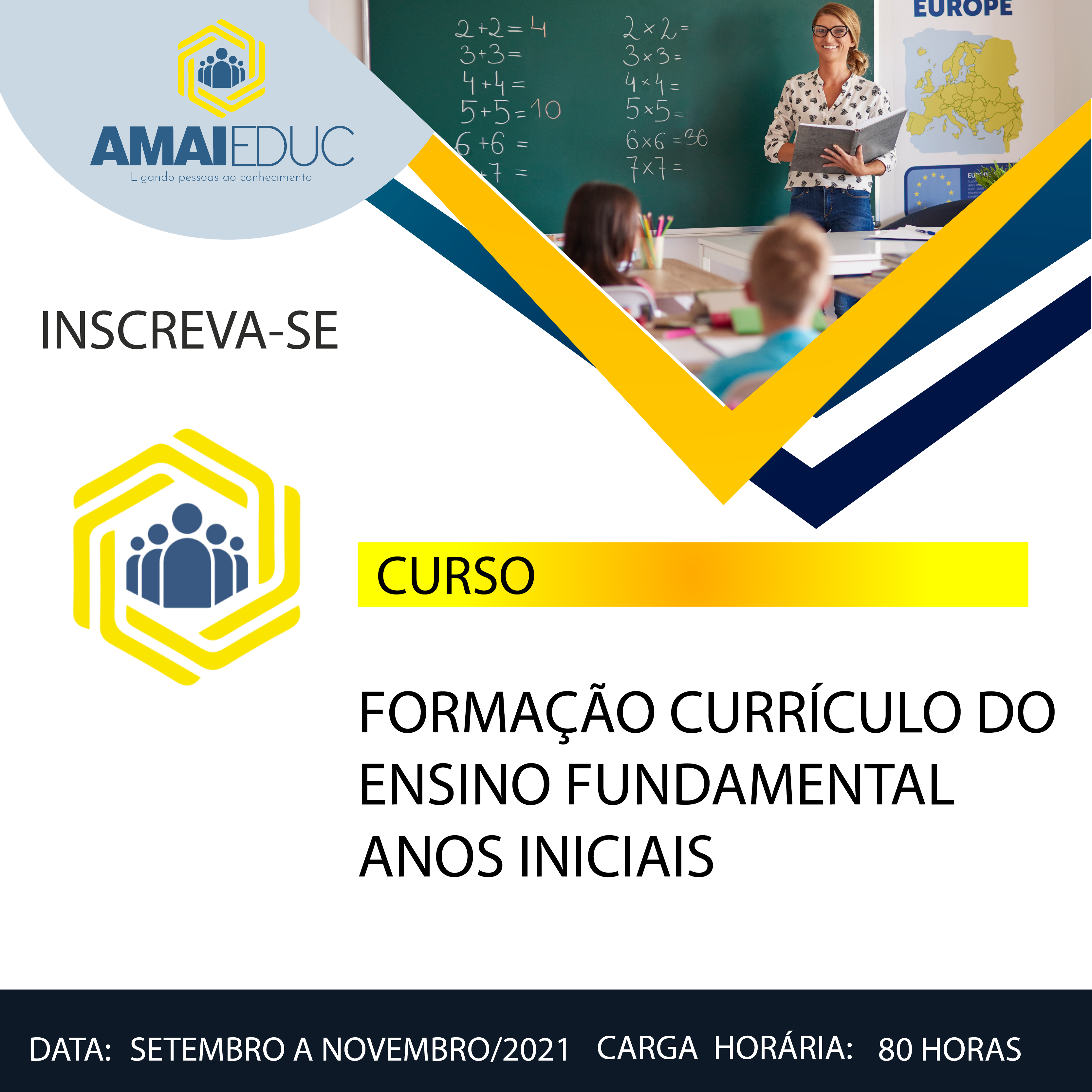 Read more about the article AMAI realiza curso sobre currículo do ensino fundamental, anos iniciais