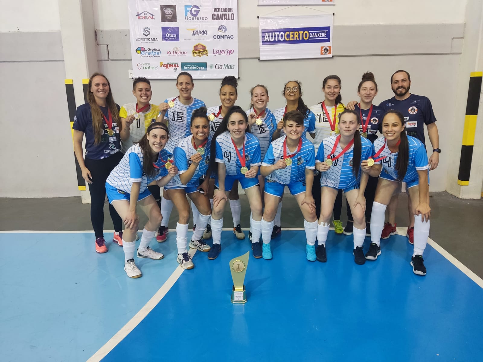 Read more about the article Faxinal dos Guedes conquista título dos Jogos da AMAI no futsal feminino