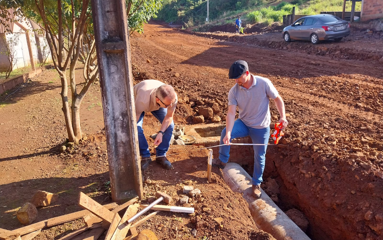 Read more about the article Equipe da AMAI realiza demarcação de ruas em Marema