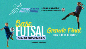 Read more about the article Finais do futsal de base dos Jogos da AMAI acontecem neste sábado